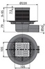 Душевой трап свободностоящий Alcaplast APV101