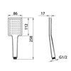 Iddis SLI1F0Ci18 Лейка 1 режимная