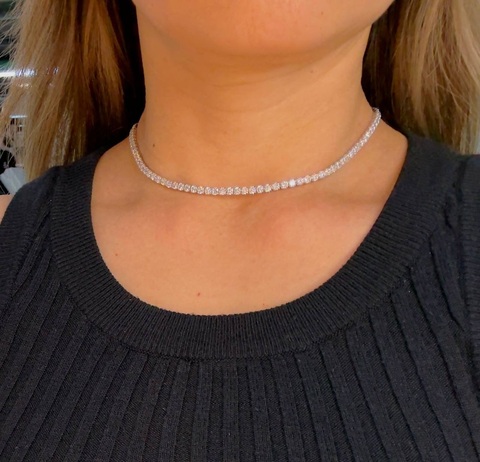 Колье чокер серебро Tiffany