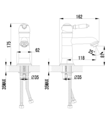Смеситель для умывальника монолитный LEMARK VILLA – LM4806B