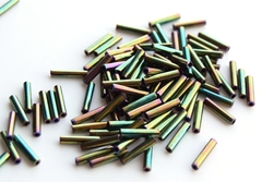 Стеклярус Тохо 9 мм 0508 оливковый меланж