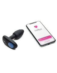 Черный интерактивный вибратор OhMiBod Lumen for Kiiroo с подсветкой - 10,2 см. - 