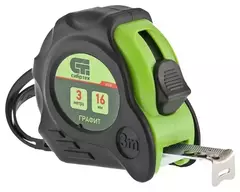 Рулетка Графит, обрезиненный корпус, амортизатор, 3 м х 16 мм// СИБРТЕХ 32530