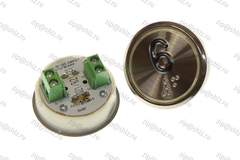 Кнопка (кнопочный модуль) EA2406S-S-R "6 этаж", круглая, красная статическая подсветка, Брайль