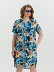 4630 Туника на пуговицах