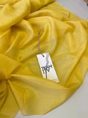 Блузочно-плательный однотонный хлопковый батист с шелком (Marella, 70%хлопок/30%шелк, Солнечный желтый, 138, 50 гр/м2)