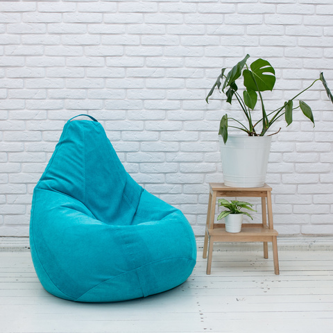 Груша M микровельвет (бирюзовая)