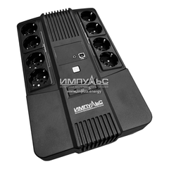 ИБП ИМПУЛЬС МАСТЕР 600, 600ВА/360Вт, LED, USB, RJ11/RJ45, SCHUKOx8