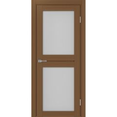 Купить Межкомнатная дверь экошпон Турин 520.212 орех остеклённая