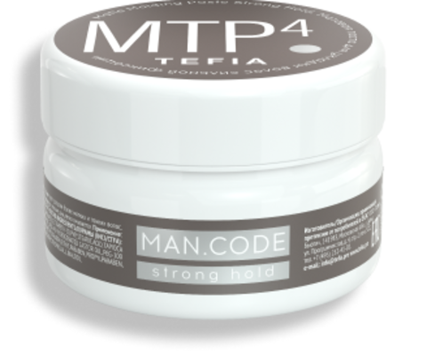 Матовая паста для укладки волос сильной фиксации Man.Code Tefia | Man.Code Matte Molding Paste Strong Hold Tefia, 75 мл