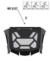 Вынос радиатора (черный) для RM 500/500-2/650-2 2014-15 STORM MP 0157