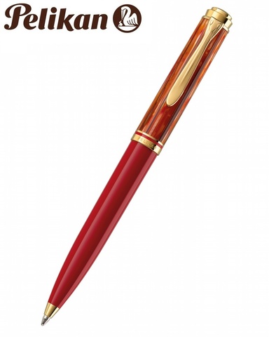 Ручка шариковая Pelikan Souverän® K600 SE 2020, Tortoiseshell-Red  (815871)