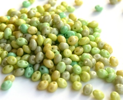 Бисер Twin Микс №08 желто-зеленый