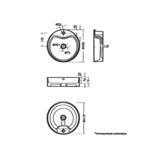 Умывальник накладной Best 43 SLF