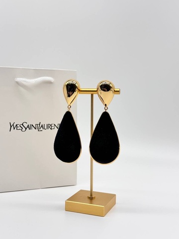 Серьги клипсы YSL