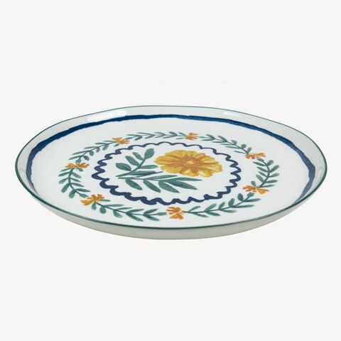 Тарелка плоская 27.5см Дымов Керамика Луга