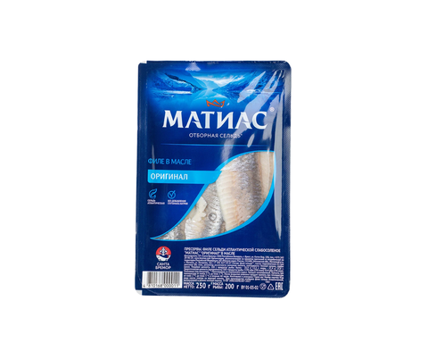 Филе сельди Матиас оригинал Деликатесное 500г, шт