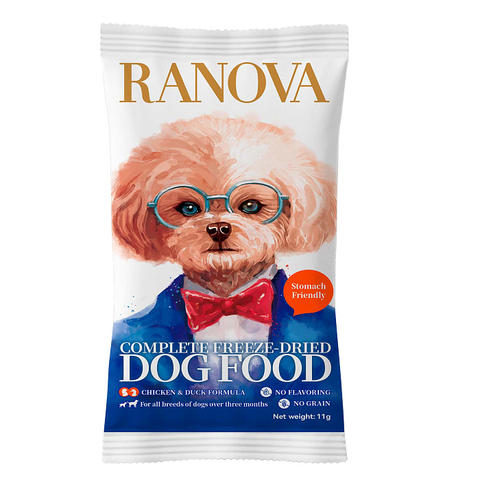 Полнорационный сухой (сублимированный) корм Ranova для собак с курицей и уткой (1 полноценная порция), 11 г