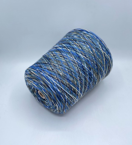 Бобинная пряжа (пр.Италия),Calinza, 420/100гр, 75% Шерсть, 25% Полиамид, цвет-Мультиколор(118). арт.36752