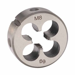 Плашка М 8,0х1,25 DINEN22568 CrV 6g 25х9мм H-Tools 210080HT