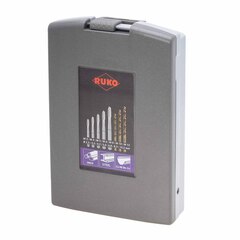 Набор метчиков машинных M3 -M12 HSSE DIN371/376 (B/4-5P, + сверла) 14пр Ruko 245051RO