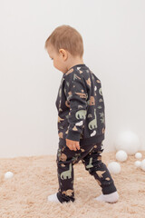 брюки  для мальчика  КР 400581/графит,динозавры к400