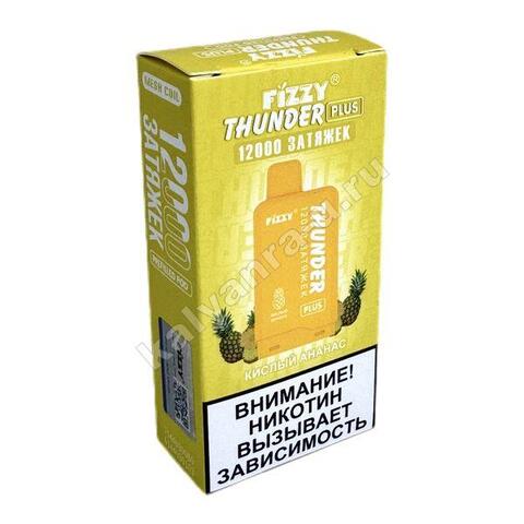 Картридж Fizzy Thunder Plus 12000 затяжек - Кислый Ананас