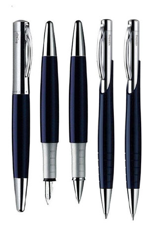 Ручка перьевая Rotring Initial, Metall Blue CT, M (S0210890)