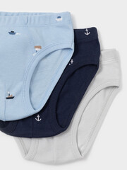 набор трусы/ уп  для мальчика  МП 1928-3уп/св.серый,синий,голубой