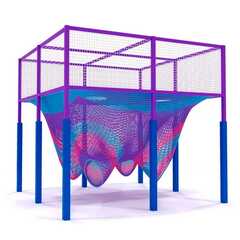 Верёвочный игровой лабиринт «Космическая Вселенная» 3×3×3 м