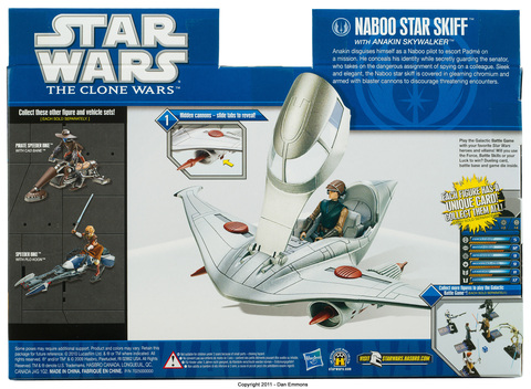 Фигурка Энакин Скайуокер и Звездолет Набу Скифф Война Клонов