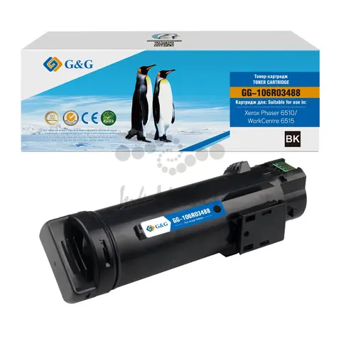 Тонер картридж G&G для Xerox Phaser 6510 WC 6515 (5,5K стр.), black