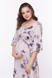 Платье для беременных 10612 бежевый