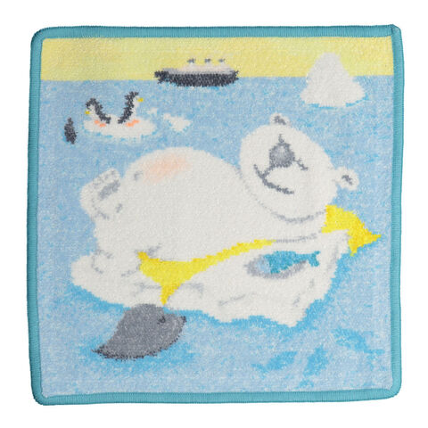 Салфетка 25х25 Feiler Bear and friends indian bear голубая