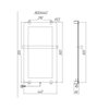 Allen Brau Infinity 288917 Полотенцесушитель электрический с рейлингом и креплением, цвет: серебро браш