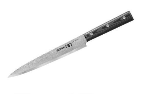 SD67-0045 Нож кухонный стальной для нарезки, слайсер Samura 67 Damascus