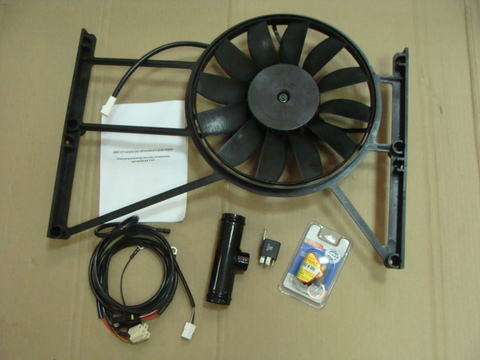 Электровентилятор радиатора УАЗ (дополнительный) инжекторный (AUTOGUR73)