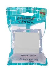 VESNA 742 0288 123B Розетка с/з с крышкой бакалит белая (механизм)
