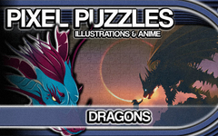 Pixel Puzzles Illustrations & Anime - Jigsaw Pack: Dragons (для ПК, цифровой код доступа)