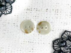 Пуговицы, d 1,5 см, 2 прокола, светло-бежевый