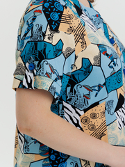 4630 Туника на пуговицах