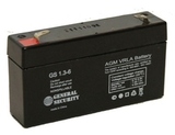 Аккумулятор General Security GS 1,3-6 ( GS6-1.3 ) ( 6V 1,3Ah / 6В 1,3Ач ) - фотография