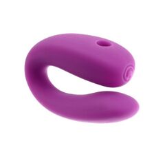 Фиолетовый стимулятор для пар с вибропулей - 