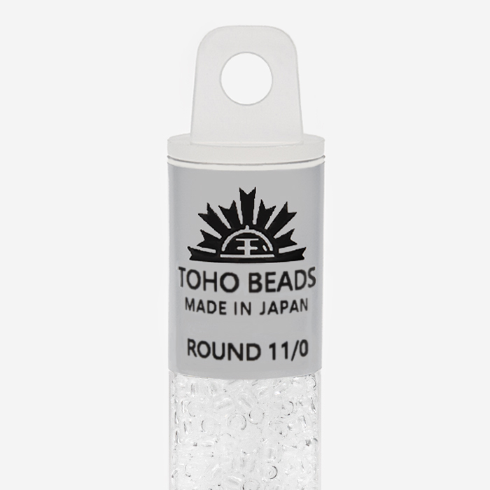 Японский бисер TOHO Round 11/0 (№1), прозрачный