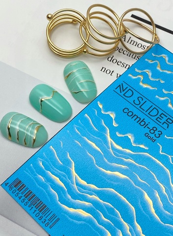 Слайдер-дизайн Nail Design combi-83 золото