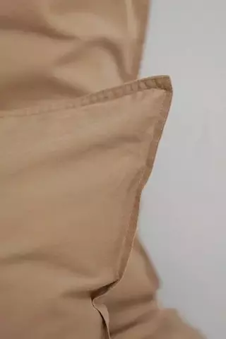 Постельное белье 1.5 спальное Luxberry Soft Silk Sateen бежевое