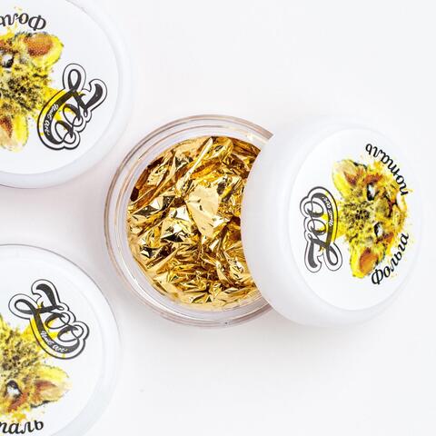 Zoo  Фольга поталь 14*14 см золото