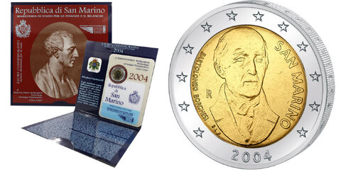 2 евро Сан Марино Бартоломео Боргеси / 2004