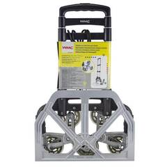 Тележка ручная лестничная WMC 106-6T складная, телескопическая, алюминий, сталь, грузоподъемность 70 кг