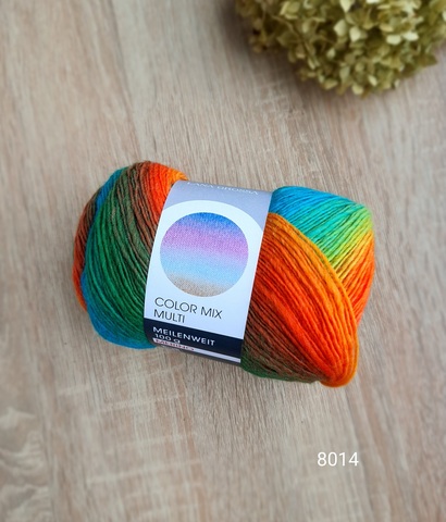 Lana Grossa Meilenweit Color Mix Multi 8014